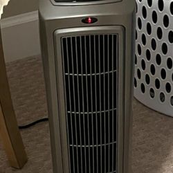 Lasko Oscillating Digital Ceramic Tower Heater for Home with Adjustable Thermostat, Timer and Remote Control, 23 Inches, 1500W, Silver, 755320, 8.5″L 