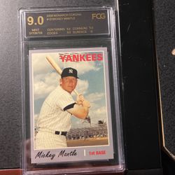 Mickey Mantle ‘67 Year Graded Card
