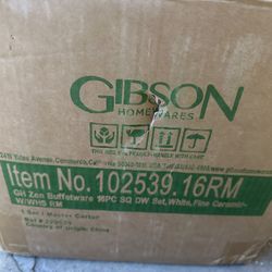 Brand New Gibson Dishes 