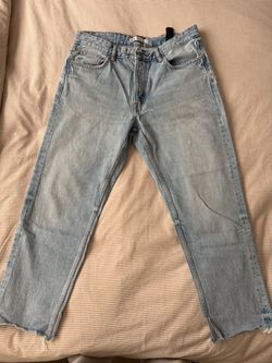 Zara Light Denim Cropped Size 32
