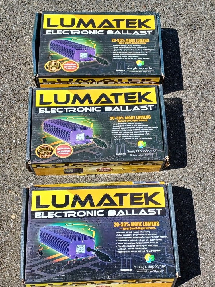 3 Lumatek Ballast 750 Watt