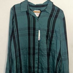 Green Flannel Shirt New 