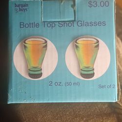 2 X sets Of (6) New Skull Shot Glasses and Coke Bottle Top Shot Glasses. 