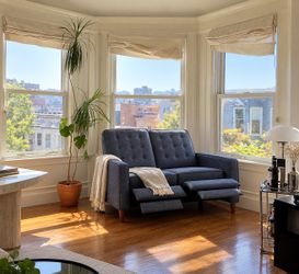 Brand New !49”2-Seater Deep Reclining Loveseat – Perfect for Reading Napping& Small Spaces