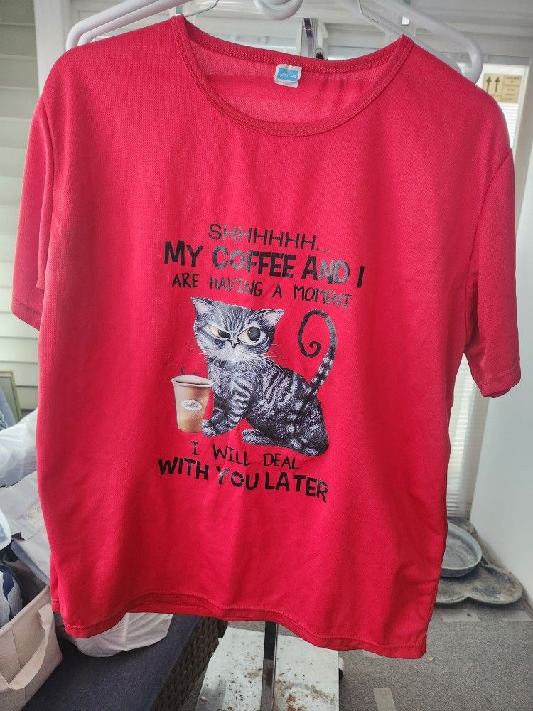 My Coffee And I Cat Shirt