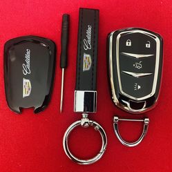 Key Cover Case For Cadillac Keyless Remote FOB