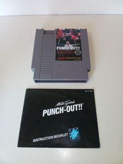 Nintendo NES Mike Tyson Punch-Out video game with instruction manual $200