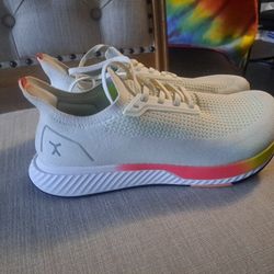 Flux Adapt Runner White Neon Mens Size 10.5 Womens Size 12 Athletic Shoes NEW