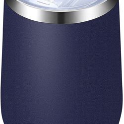 Insulated Wine Tumbler with Ceramic Coating 16 oz, No Metallic Taste, Vacuum Stainless Steel Coffee Tumbler With Leak Proof Lid, Keep Cold 15 Hours,Do