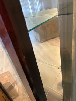 Wooden Display Glass Shelf