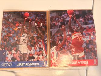 NBA Hoops Jerry Reynolds & Dominique Wilkins Photo Cards