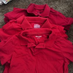 Boys Red Polos 