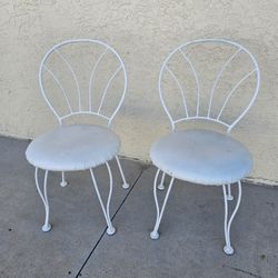 2 Metal Bistro Chairs