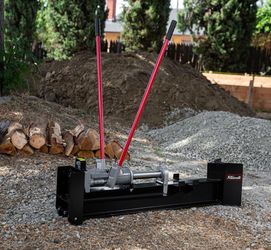 12-Ton Hydraulic Log Splitter Fire Wood Logs Cutter Fire Logs Wood Firewood Kindling Machine Manual Operated Spring-Loaded Return Knob & Built-in Whee