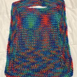 Crocheted Car Seat/Stroller Blanket/Poncho