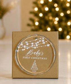 Baby’s First Christmas Ornament 2026 Keepsake Baby First Christmas - NEW