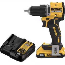 DEWALT Atomic 20V Lithium-Ion Cordless Compact 1/2 in. Drill/Driver Kit with 2.0Ah Battery and Charger