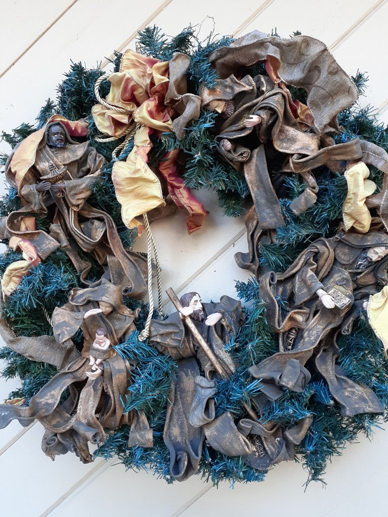 Large Nativity wreath