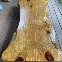 Live Edge Korean Hardwood Coffee Table 