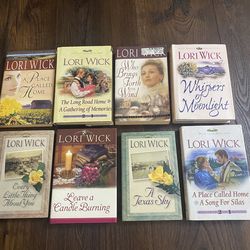 Lot of 8 Lori Wick books leave a candle burning