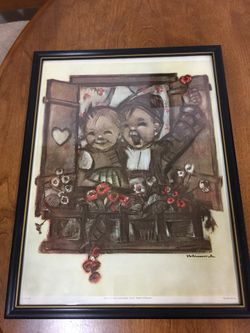 Large H. I. Hummel framed print