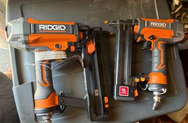 RIDGID Pneumatic Nailer Combo Set (2 Tool Lot)