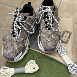 Gucci x Balenciaga Triple S trainers new in box Size US 7
