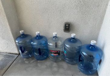 reusable water bottles five gallons