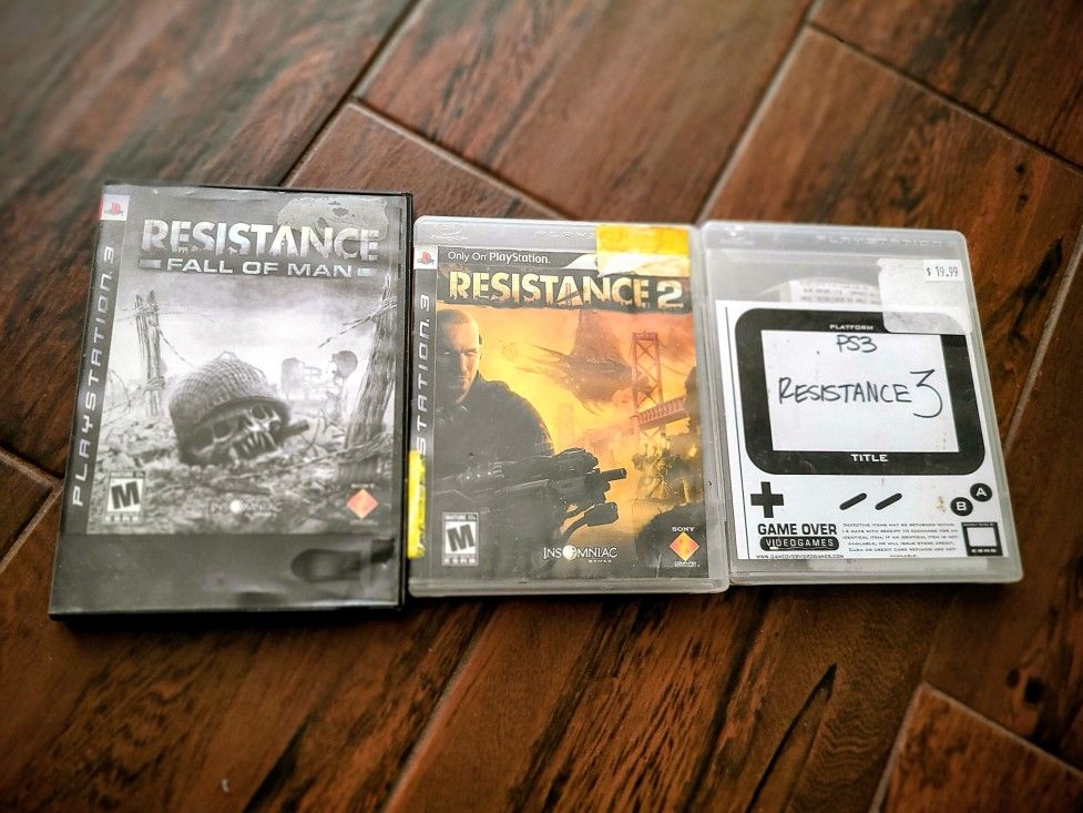 Resistance 1, 2, 3 For PlayStation 3 