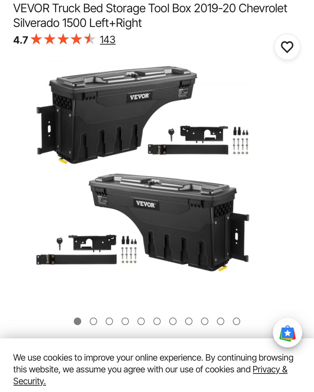 Tailgate Swing Out Storage Boxes.