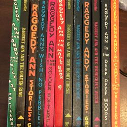 Set Of 12 Raggedy Ann & Andy HB books