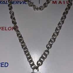 Tiffany & Co. Return to Tiffany Heart Tag 16 in Toggle Closure Necklace with...