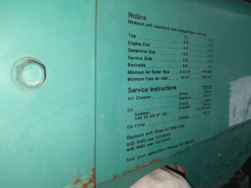 Onan Rv Gen 100 Sun Only 1724 for Sale in Houston, TX OfferUp