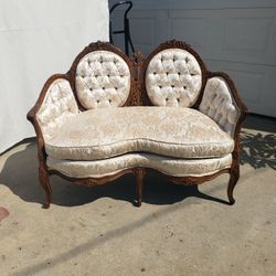 Mid Century French Victorian Style LoveSeat 