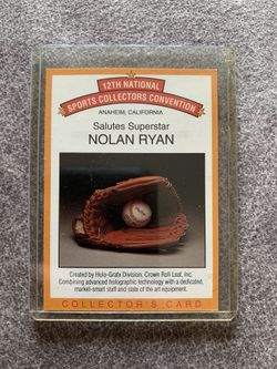 1991 12th National Sports Collectors Convention Nolan Ryan Card #4