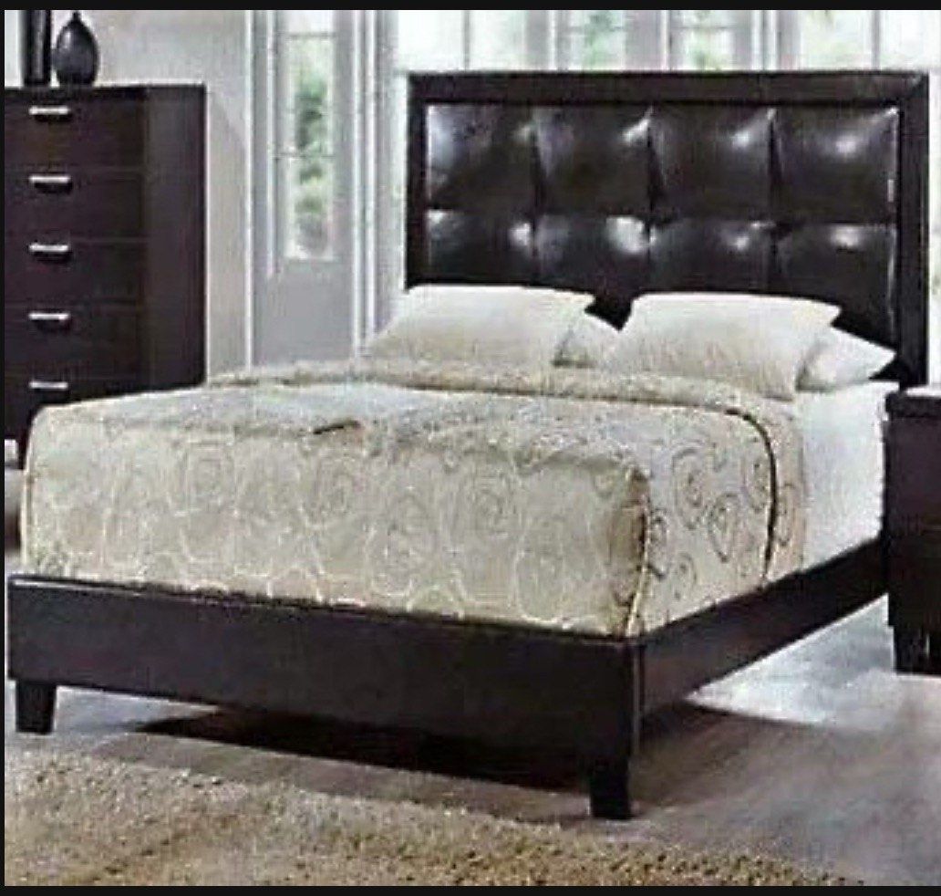 Brown Queen Size Bed Frame