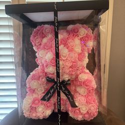 Large Rose Teddy Bear 
