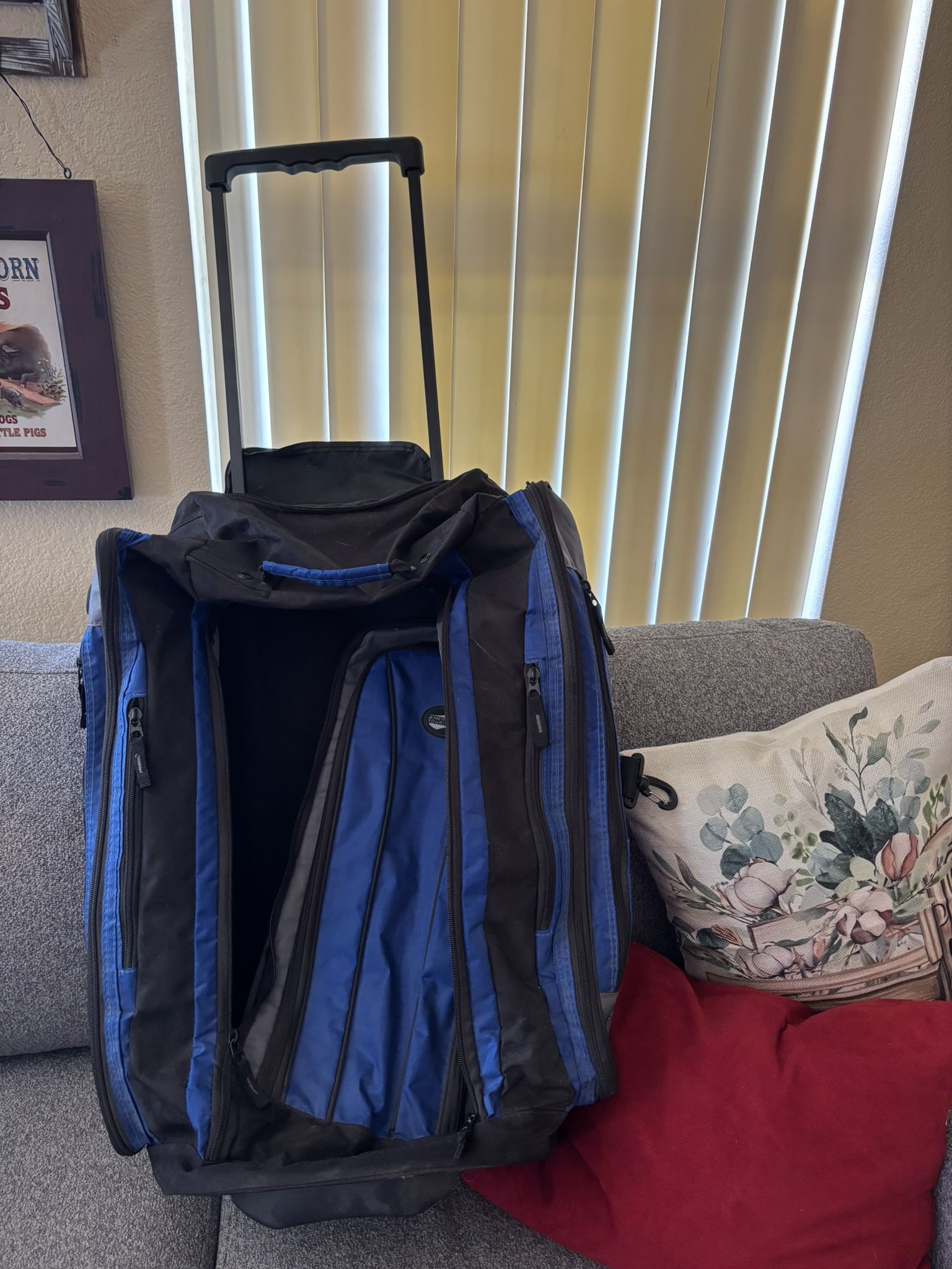 American Tourist Suitcase and Duffle Bag