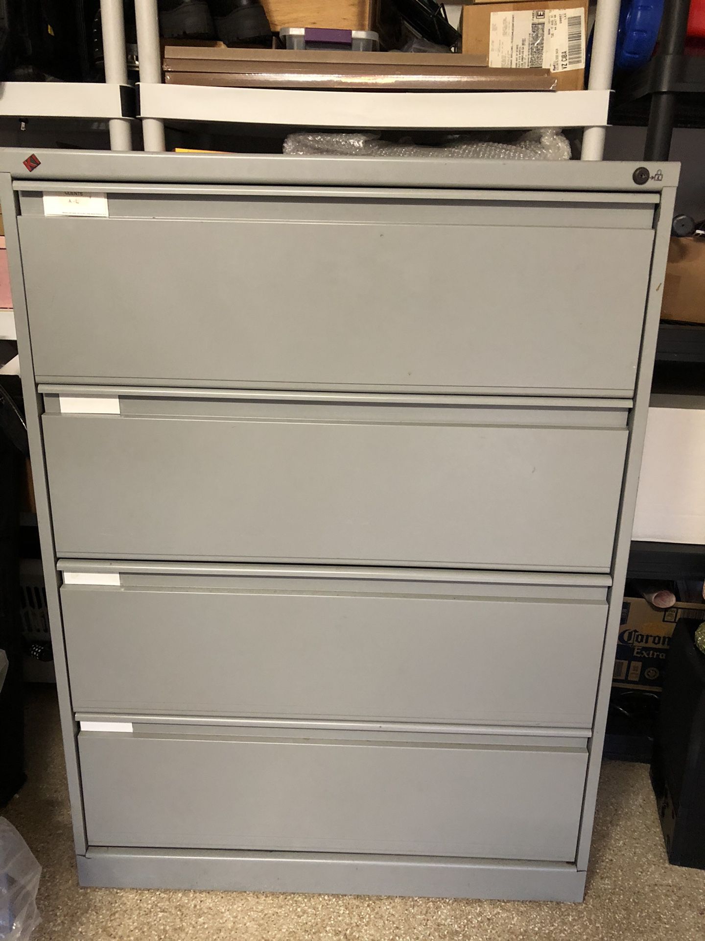 KI 4-drawer Lateral File Storage Cabinet