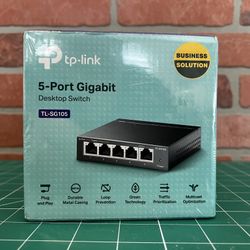 TP-Link 5-Port Gigabit Desktop Switch – Brand New (Model TL-SG105)