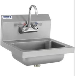Stainless Steel Wall Mounted NSF Hand Sink with Faucet