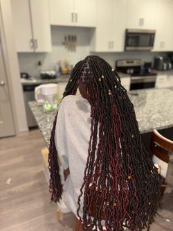 Locs, retwist, style , braids