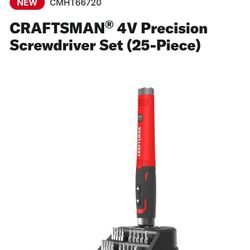 CRAFTSMAN Electric Screwdriver Cordless 25 Piece 