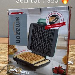  No-Drip Waffle Maker – 4 Slice, 1200W 🧇