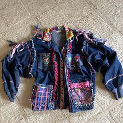 Designer Women Blue Jean Jacket By Michele Laidier