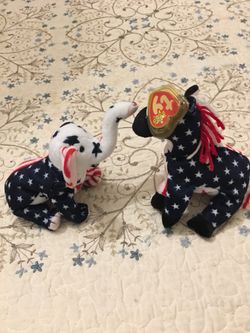 Righty and Lefty Beanie Babies