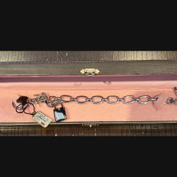 Vintage Juicy Couture Lock Key Bracelet