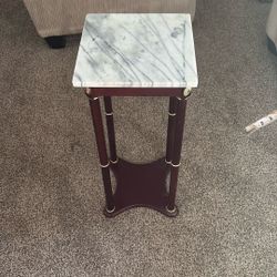 Antique Marble Top Side Table