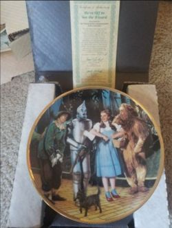 Wizard of Oz Commemorative Collector Plate with COA - set of 8 Plates