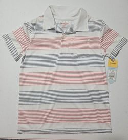 12 pieces different size Cat & Jack Boys Striped Polo Shirt Size S (6/7)